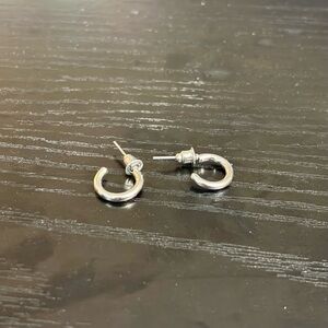 Maurices Shiny Silver Hoop Earrings